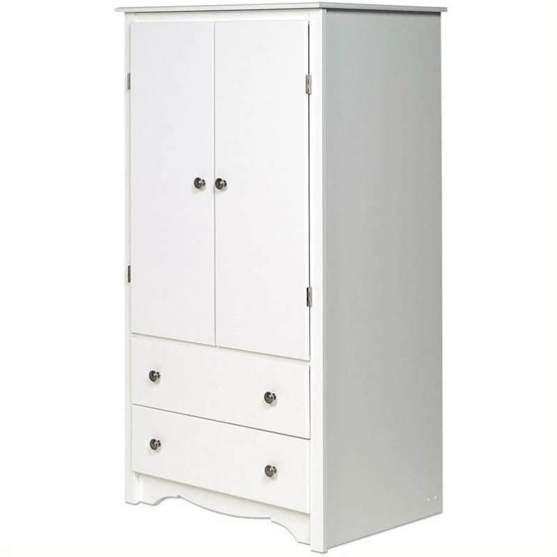Budget 🤩 Pemberly Row TV Wardrobe Armoire In White ❤️ 4 Budget 🤩 Pemberly Row TV Wardrobe Armoire In White ❤️ - Image 2