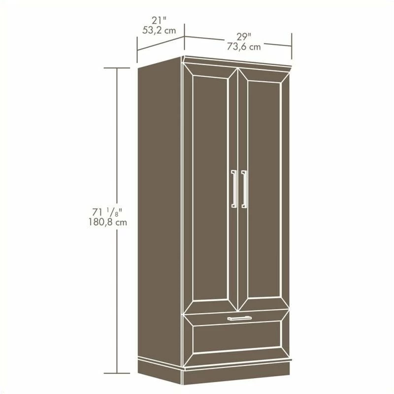 Coupon ๐คฉ Pemberly Row Wardrobe Armoire With 1-Drawer In Sienna Oak ๐ 5 Coupon ๐คฉ Pemberly Row Wardrobe Armoire With 1-Drawer In Sienna Oak ๐ - Image 3