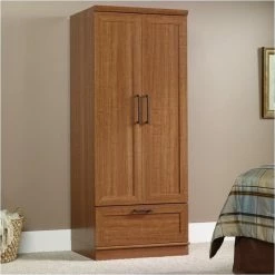 Coupon ๐คฉ Pemberly Row Wardrobe Armoire With 1-Drawer In Sienna Oak ๐