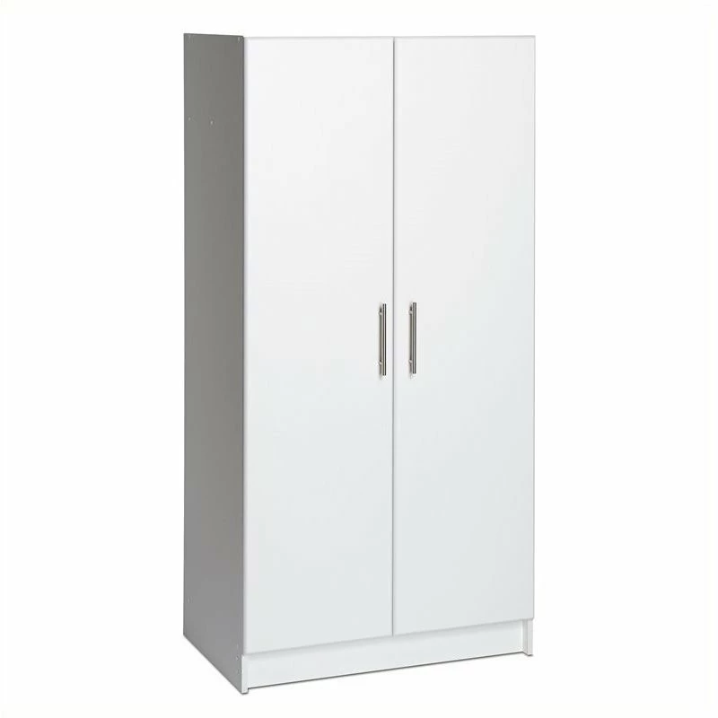 Budget 👍 Bowery Hill Modern Wood 32" Wardrobe Armoire In White Finish 🔔 5 Budget 👍 Bowery Hill Modern Wood 32" Wardrobe Armoire In White Finish 🔔 - Image 3