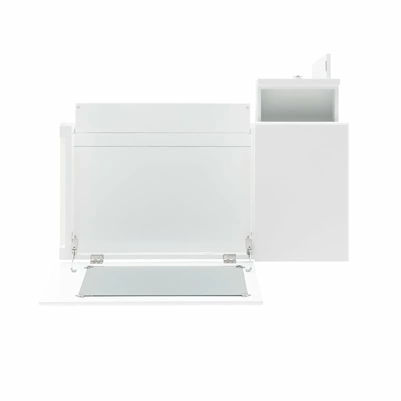Coupon π Linon Eva Wood And Mirrored Vanity Set In White 𧨠12 Coupon π Linon Eva Wood And Mirrored Vanity Set In White 𧨠- Image 10