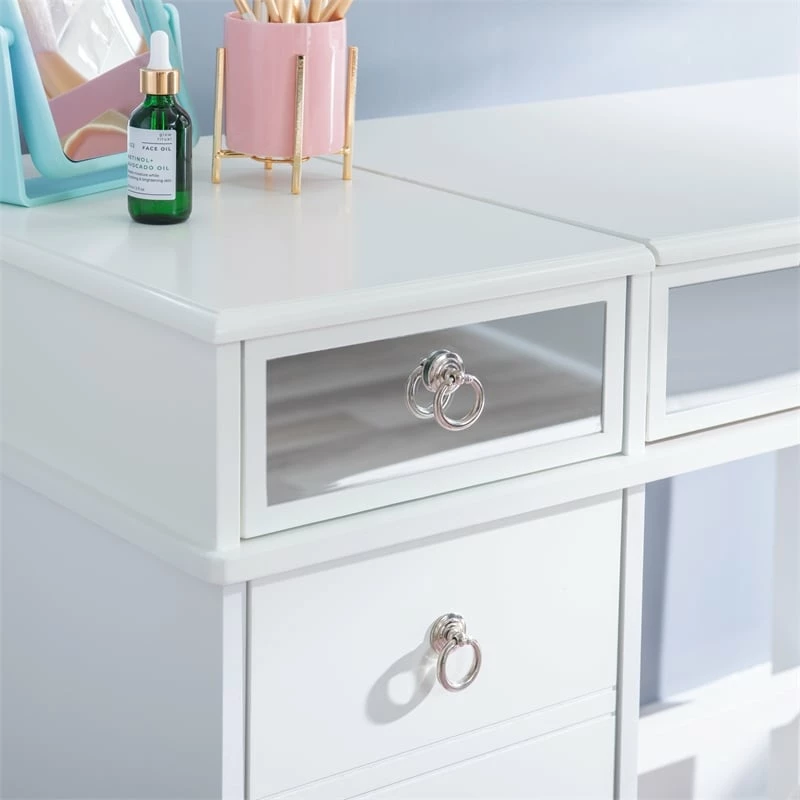 Coupon π Linon Eva Wood And Mirrored Vanity Set In White 𧨠22 Coupon π Linon Eva Wood And Mirrored Vanity Set In White 𧨠- Image 20