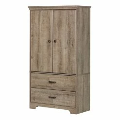 Living Room Sales Shop 44 Discount ๐ South Shore Versa 2 Drawer Armoire In Weathered Oak ๐ฅฐ