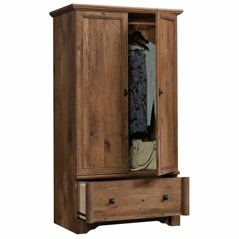 Brand new π Sauder Palladia Contemporary Wood Bedroom Armoire With Garment Rod - Vintage Oak β 6 Brand new π Sauder Palladia Contemporary Wood Bedroom Armoire With Garment Rod - Vintage Oak β - Image 4