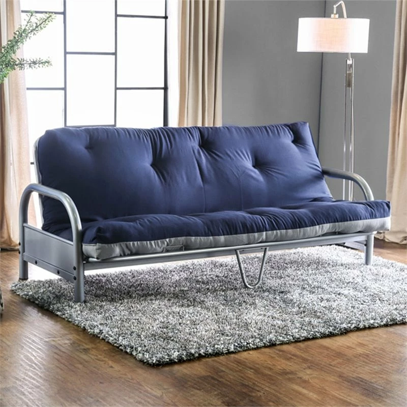 Budget ๐ฏ Furniture Of America Vargas Fabric 6-inch Futon Mattress In Navy And Gray โ๏ธ 3 Budget ๐ฏ Furniture Of America Vargas Fabric 6-inch Futon Mattress In Navy And Gray โ๏ธ