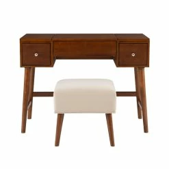 Promo ๐ฅ Linon Vallen Wood Vanity Set In Walnut Brown ๐ฅ 23 Promo ๐ฅ Linon Vallen Wood Vanity Set In Walnut Brown ๐ฅ -Living Room Sales Shop 1808189 18 L