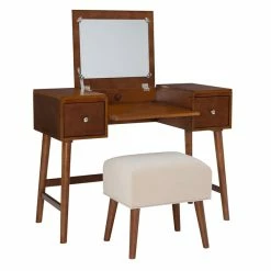 Promo ๐ฅ Linon Vallen Wood Vanity Set In Walnut Brown ๐ฅ 28 Promo ๐ฅ Linon Vallen Wood Vanity Set In Walnut Brown ๐ฅ -Living Room Sales Shop 1808189 23 L