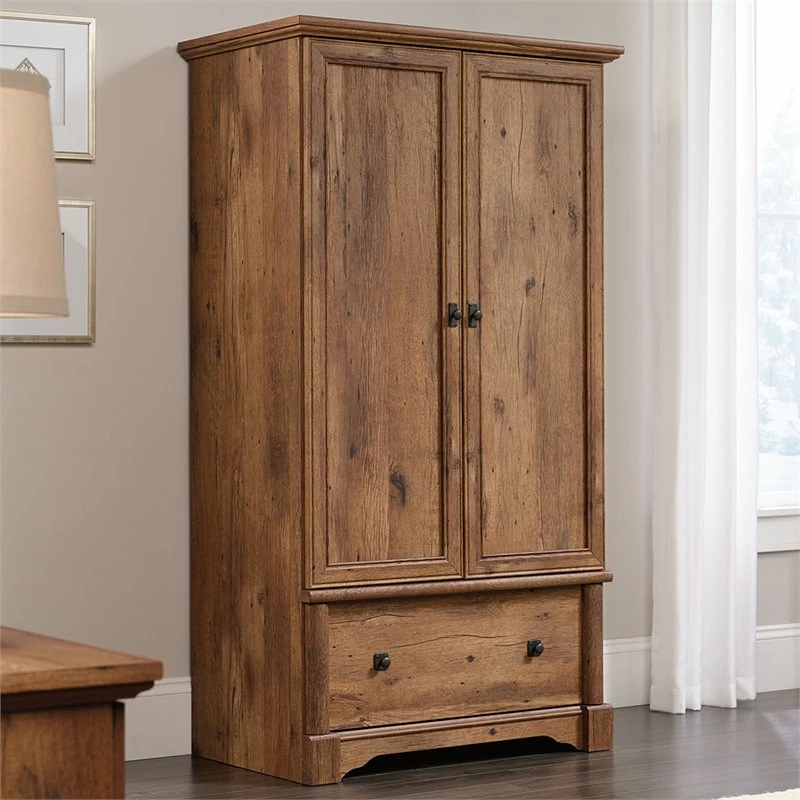 Promo π Pemberly Row Contemporary Wood Bedroom Armoire With Garment Rod In Vintage Oak π 4 Promo π Pemberly Row Contemporary Wood Bedroom Armoire With Garment Rod In Vintage Oak π - Image 2