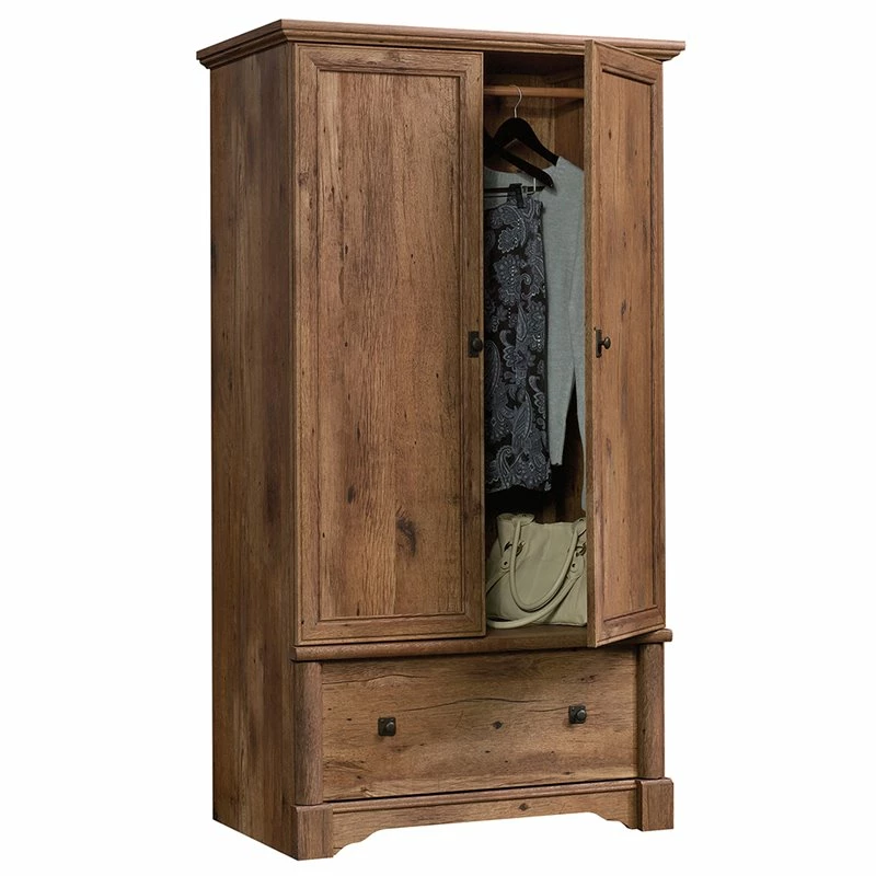 Promo π Pemberly Row Contemporary Wood Bedroom Armoire With Garment Rod In Vintage Oak π 5 Promo π Pemberly Row Contemporary Wood Bedroom Armoire With Garment Rod In Vintage Oak π - Image 3