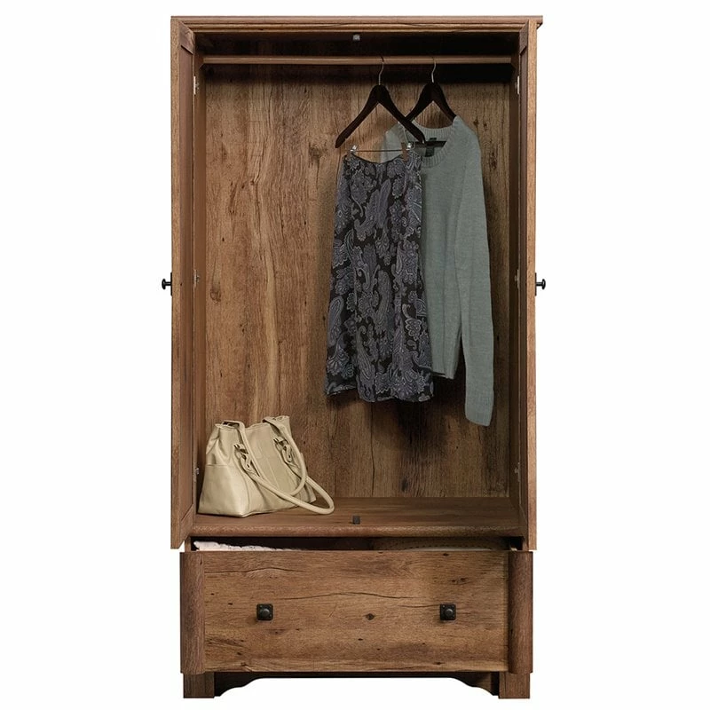 Promo π Pemberly Row Contemporary Wood Bedroom Armoire With Garment Rod In Vintage Oak π 7 Promo π Pemberly Row Contemporary Wood Bedroom Armoire With Garment Rod In Vintage Oak π - Image 5