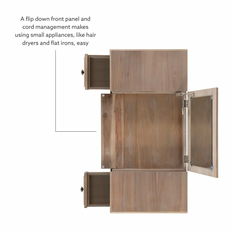 Outlet π― Linon Cyndi Wood Vanity Set In Gray Wash π 22 Outlet π― Linon Cyndi Wood Vanity Set In Gray Wash π - Image 20