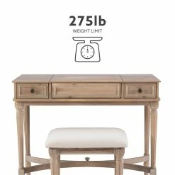 Outlet π― Linon Cyndi Wood Vanity Set In Gray Wash π 48 Outlet π― Linon Cyndi Wood Vanity Set In Gray Wash π -Living Room Sales Shop 1865237 44 L