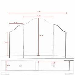 Coupon ๐คฉ Posh Living Caleb 2-Drawer Bedroom Vanity Set With Stool And Mirror In Black ๐ 17 Coupon ๐คฉ Posh Living Caleb 2-Drawer Bedroom Vanity Set With Stool And Mirror In Black ๐ -Living Room Sales Shop 1898403 7 L