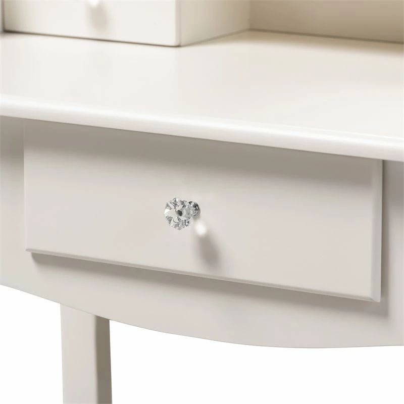 Top 10 ๐ Baxton Studio Veronique White Finished Wood 2-Piece Vanity Table ๐ 9 Top 10 ๐ Baxton Studio Veronique White Finished Wood 2-Piece Vanity Table ๐ - Image 7