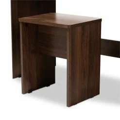 Buy ๐ Baxton Studio Rikke Modern Wood Vanity With Stool In Gray And Walnut ๐งจ 16 Buy ๐ Baxton Studio Rikke Modern Wood Vanity With Stool In Gray And Walnut ๐งจ -Living Room Sales Shop 1917721 5 L