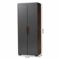 Best reviews of π Baxton Studio Rikke 7-Shelf Wood Armoire In Gray And Walnut Brown β€οΈ 17 Best reviews of π Baxton Studio Rikke 7-Shelf Wood Armoire In Gray And Walnut Brown β€οΈ -Living Room Sales Shop 1917767 5 L