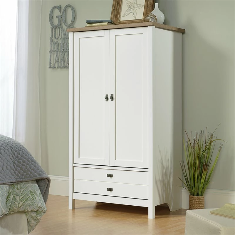 Wholesale ๐ฅ Sauder Cottage Road Armoire In Soft White And Lintel Oak ๐ 4 Wholesale ๐ฅ Sauder Cottage Road Armoire In Soft White And Lintel Oak ๐ - Image 2