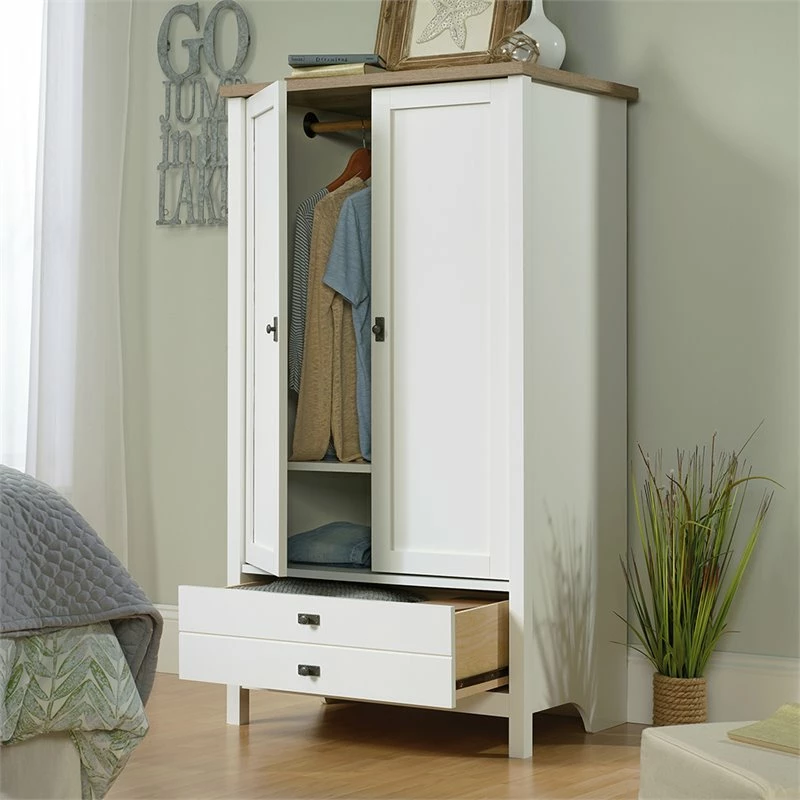 Wholesale ๐ฅ Sauder Cottage Road Armoire In Soft White And Lintel Oak ๐ 7 Wholesale ๐ฅ Sauder Cottage Road Armoire In Soft White And Lintel Oak ๐ - Image 5