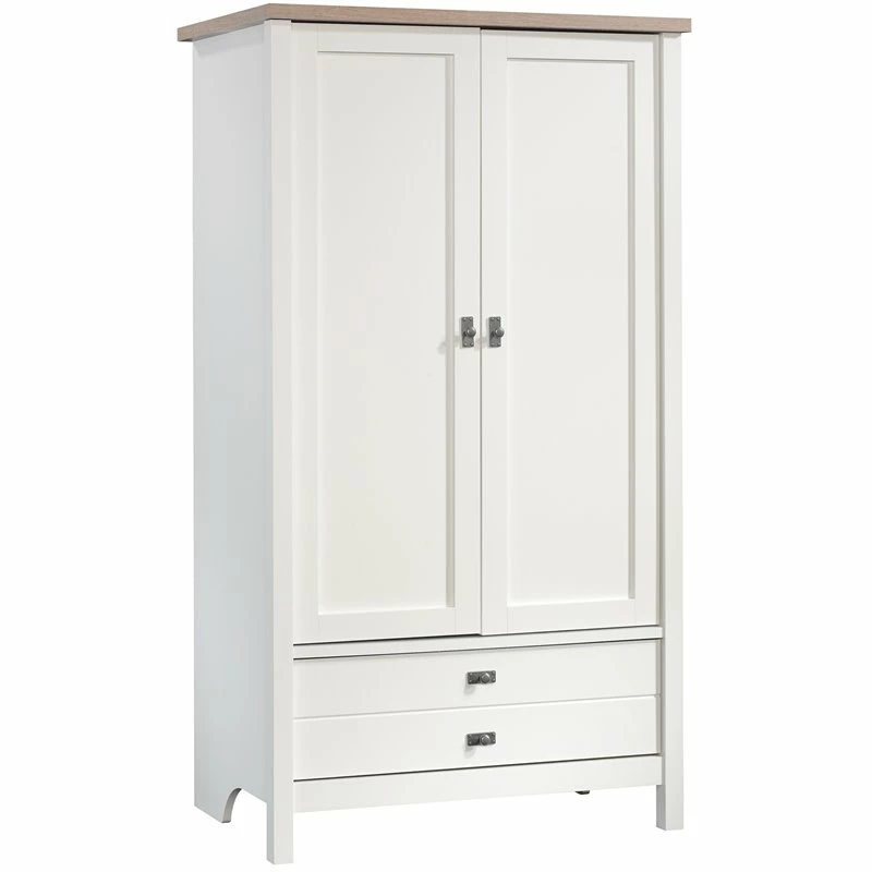 Wholesale ๐ฅ Sauder Cottage Road Armoire In Soft White And Lintel Oak ๐ 3 Wholesale ๐ฅ Sauder Cottage Road Armoire In Soft White And Lintel Oak ๐