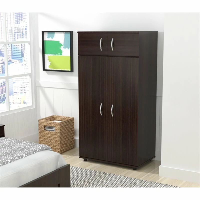 Brand new 🌟 Inval America Four Door Espresso Wardrobe Armoire 😉 9 Brand new 🌟 Inval America Four Door Espresso Wardrobe Armoire 😉 - Image 7
