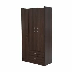 Promo 🌟 Inval America Three Door Espresso Wardrobe Armoire ❤️