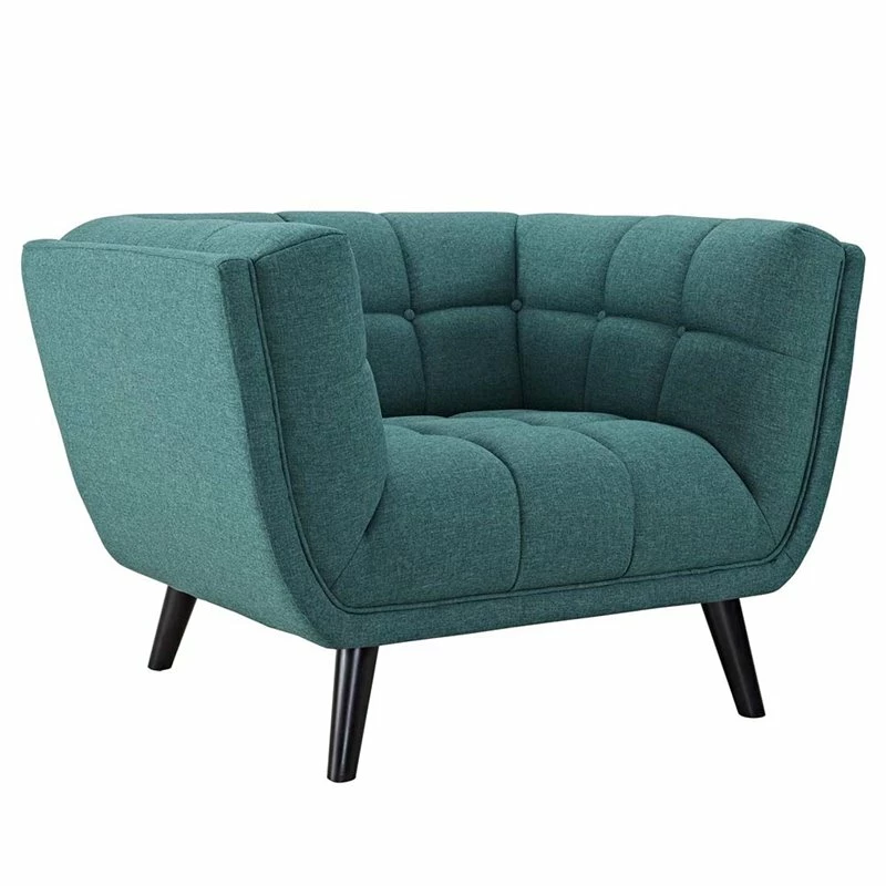 Discount ⌛ Modway Bestow 2 Piece Chic Luxe Modern Sofa Set In Teal 😉 6 Discount ⌛ Modway Bestow 2 Piece Chic Luxe Modern Sofa Set In Teal 😉 - Image 4