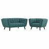 Discount ⌛ Modway Bestow 2 Piece Chic Luxe Modern Sofa Set In Teal 😉 1 Discount ⌛ Modway Bestow 2 Piece Chic Luxe Modern Sofa Set In Teal 😉 -Living Room Sales Shop 1945228 L