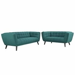 Buy π Modway Bestow 2 Piece Chic Luxe Modern Sofa Set In Teal β