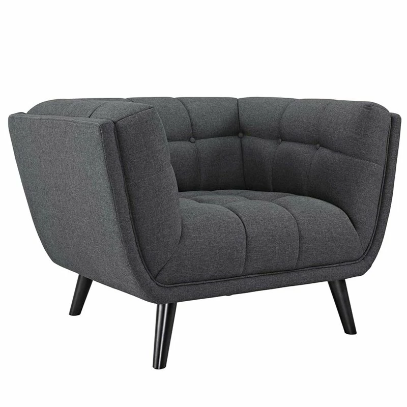 Outlet ๐ Modway Bestow 3 Piece Chic Luxe Modern Sofa Set In Gray ๐ฅฐ 6 Outlet ๐ Modway Bestow 3 Piece Chic Luxe Modern Sofa Set In Gray ๐ฅฐ - Image 4