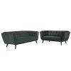 Brand new 💯 Modway Bestow 2 Piece Chic Luxe Modern Velvet Sofa Set In Green ✨ -Living Room Sales Shop 1945247 L