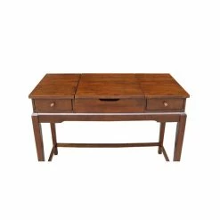 Discount ❤️ International Concepts Vanity Table Espresso 😉 -Living Room Sales Shop 1955320 12 L