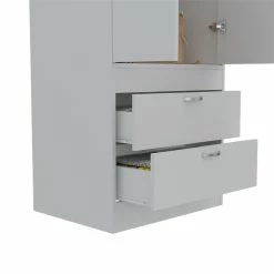 Cheap 👏 Tuhome Furniture Tuhome Lisboa 2 Drawer 2 Door Armoire In White ⭐ -Living Room Sales Shop 1976382 2 L