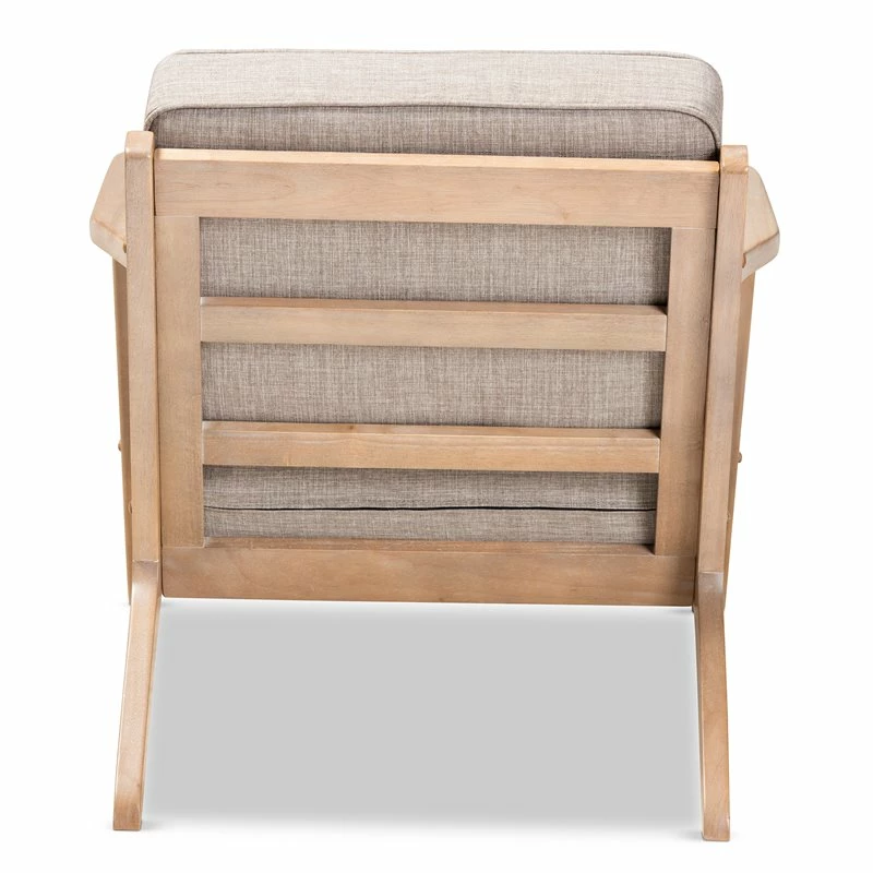 Best Sale π₯ Baxton Studio Sigrid Light Grey Upholstered Oak Wood Armchair And Ottoman Set π 7 Best Sale π₯ Baxton Studio Sigrid Light Grey Upholstered Oak Wood Armchair And Ottoman Set π - Image 5