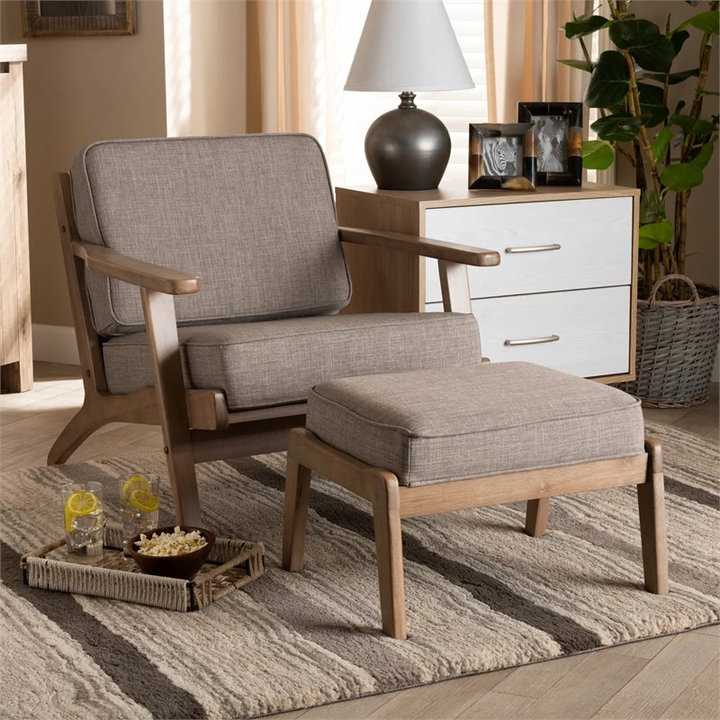 Best Sale π₯ Baxton Studio Sigrid Light Grey Upholstered Oak Wood Armchair And Ottoman Set π 12 Best Sale π₯ Baxton Studio Sigrid Light Grey Upholstered Oak Wood Armchair And Ottoman Set π - Image 10