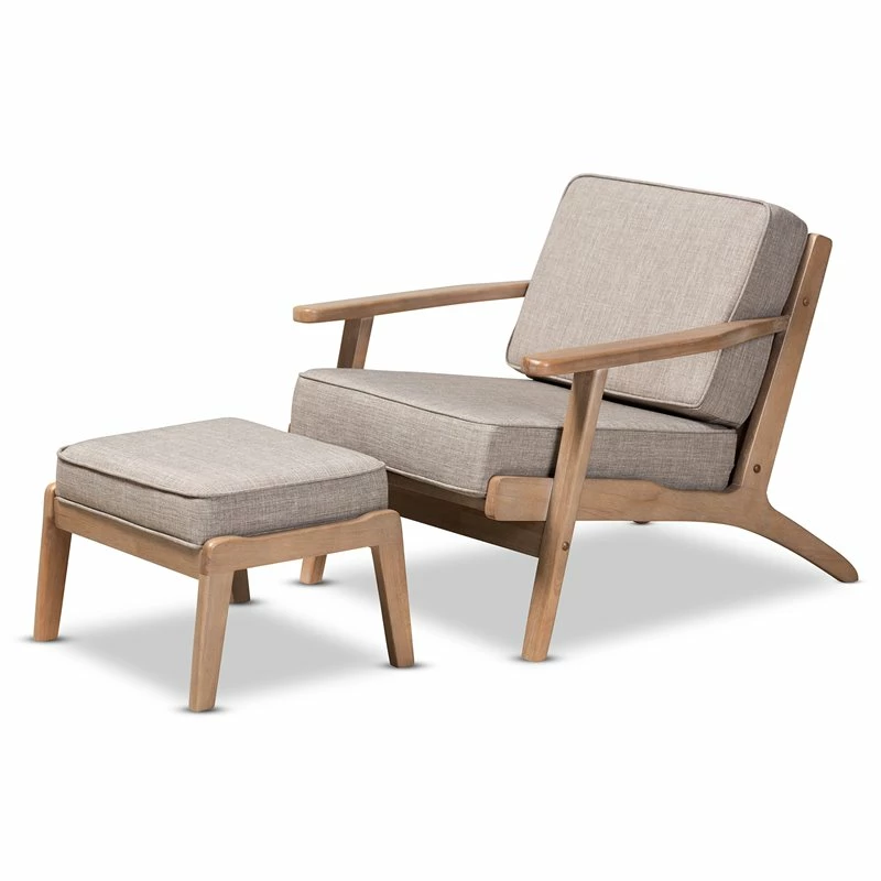 Best Sale π₯ Baxton Studio Sigrid Light Grey Upholstered Oak Wood Armchair And Ottoman Set π 3 Best Sale π₯ Baxton Studio Sigrid Light Grey Upholstered Oak Wood Armchair And Ottoman Set π