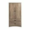 Wholesale ✨ Prepac Salt Spring 2 Door Armoire In Drifted Gray 👏
