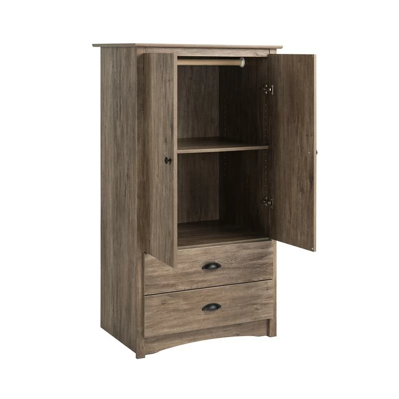 Wholesale β¨ Prepac Salt Spring 2 Door Armoire In Drifted Gray π 7 Wholesale β¨ Prepac Salt Spring 2 Door Armoire In Drifted Gray π - Image 5