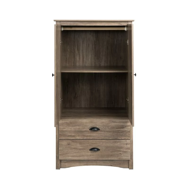Wholesale β¨ Prepac Salt Spring 2 Door Armoire In Drifted Gray π 8 Wholesale β¨ Prepac Salt Spring 2 Door Armoire In Drifted Gray π - Image 6
