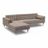 Cheap ⭐ Armen Living Somerset Taupe Velvet Mid Century Modern Right Sectional Sofa 🛒 -Living Room Sales Shop 1990478 2 L