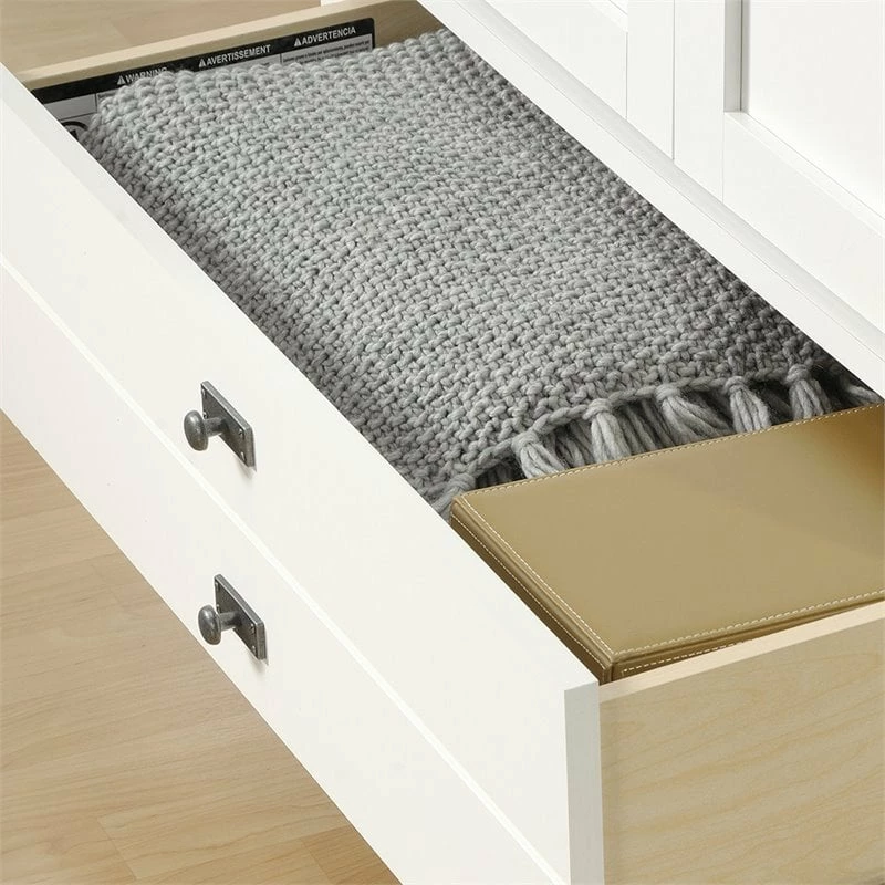 Promo π Pemberly Row Modern Engineered Wood Armoire In Soft White And Lintel Oak π 11 Promo π Pemberly Row Modern Engineered Wood Armoire In Soft White And Lintel Oak π - Image 9