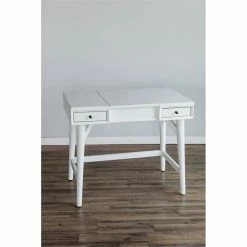 Wholesale ๐ฏ Alpine Furniture Flynn Wood Bedroom Vanity In White โค๏ธ
