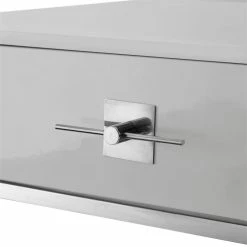 Best Sale ๐ Posh Living Mano 2-Drawers Stainless Steel Base Bedroom Vanity Light Gray/Chrome ๐ 19 Best Sale ๐ Posh Living Mano 2-Drawers Stainless Steel Base Bedroom Vanity Light Gray/Chrome ๐ -Living Room Sales Shop 2003445 7 L