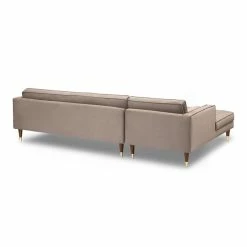 Outlet ❤️ Allora Velvet Mid Century Modern Right Sectional Sofa In Taupe ✨ 9 Outlet ❤️ Allora Velvet Mid Century Modern Right Sectional Sofa In Taupe ✨ -Living Room Sales Shop 2110604 3 L