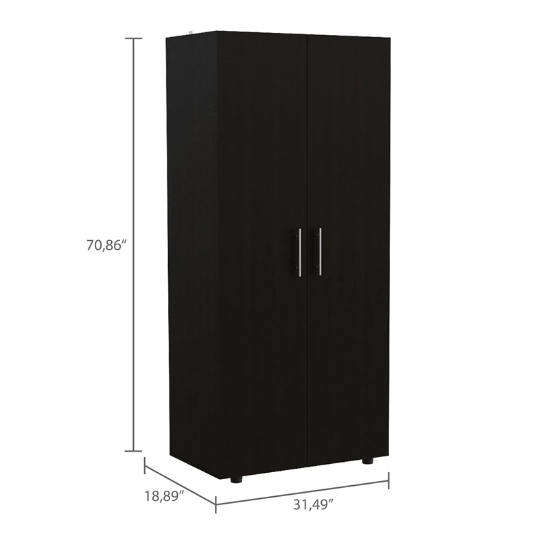 Budget ๐ Bowery Hill 70" 2 Door Armoire In Espresso โจ 4 Budget ๐ Bowery Hill 70" 2 Door Armoire In Espresso โจ - Image 2