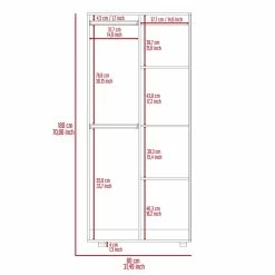 Budget ๐ Bowery Hill 70" 2 Door Armoire In Espresso โจ 17 Budget ๐ Bowery Hill 70" 2 Door Armoire In Espresso โจ -Living Room Sales Shop 2128798 12 L