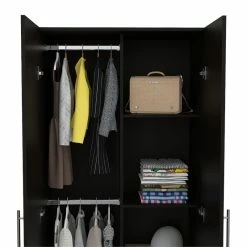 Budget ๐ Bowery Hill 70" 2 Door Armoire In Espresso โจ 20 Budget ๐ Bowery Hill 70" 2 Door Armoire In Espresso โจ -Living Room Sales Shop 2128798 4 L