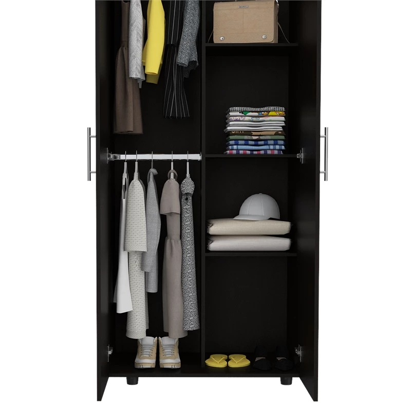 Budget ๐ Bowery Hill 70" 2 Door Armoire In Espresso โจ 10 Budget ๐ Bowery Hill 70" 2 Door Armoire In Espresso โจ - Image 8