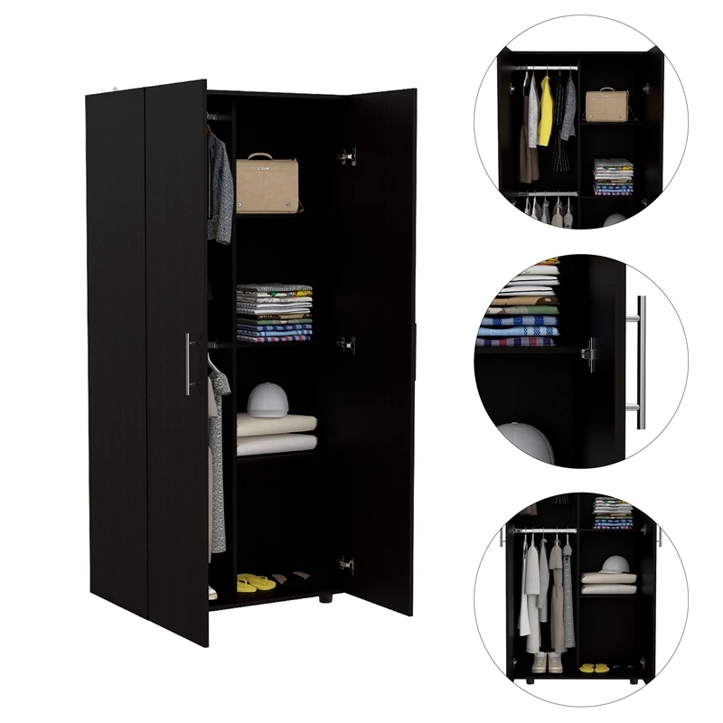 Budget ๐ Bowery Hill 70" 2 Door Armoire In Espresso โจ 12 Budget ๐ Bowery Hill 70" 2 Door Armoire In Espresso โจ - Image 10