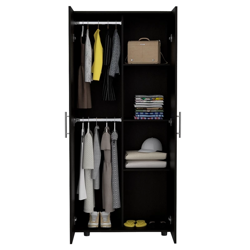 Budget ๐ Bowery Hill 70" 2 Door Armoire In Espresso โจ 13 Budget ๐ Bowery Hill 70" 2 Door Armoire In Espresso โจ - Image 11