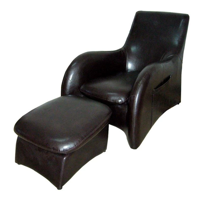 Cheap β¨ ORE International Leather Lounge Sofa And Ottoman Set In Brown π 3 Cheap β¨ ORE International Leather Lounge Sofa And Ottoman Set In Brown π